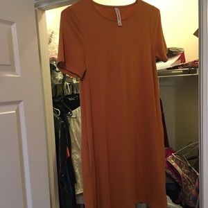 Mustard swing dress
